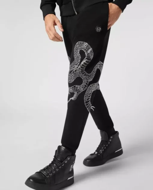 Czarny komplet dresowy Snake
