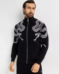 Czarny komplet dresowy Snake