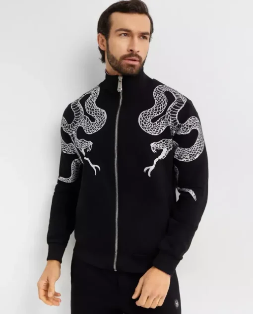 Czarny komplet dresowy Snake
