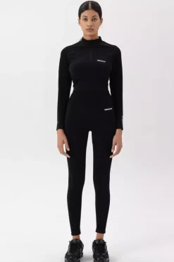 Czarny longsleeve seamless