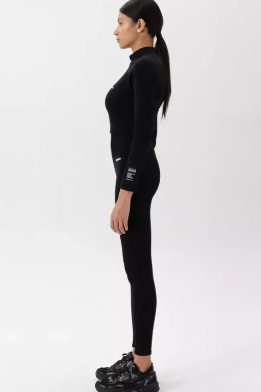Czarny longsleeve seamless