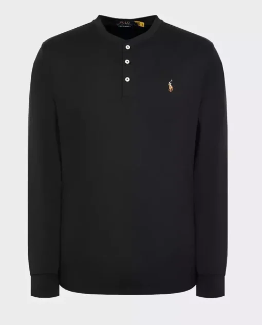 Czarny longsleeve z logo