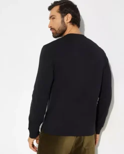 Czarny longsleeve z logo