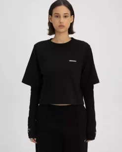 Czarny longsleeve z nadrukiem Still