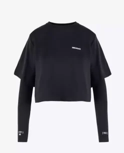 Czarny longsleeve z nadrukiem Still