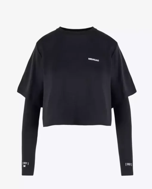 Czarny longsleeve z nadrukiem Still