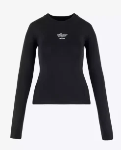 Czarny longsleeve z printem