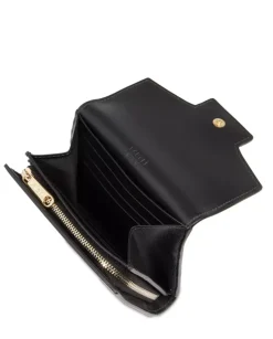 Czarny portfel mini Angele
