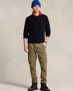 Czarny sweter Regular Fit z logo