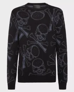 Czarny sweter Skull&Bones