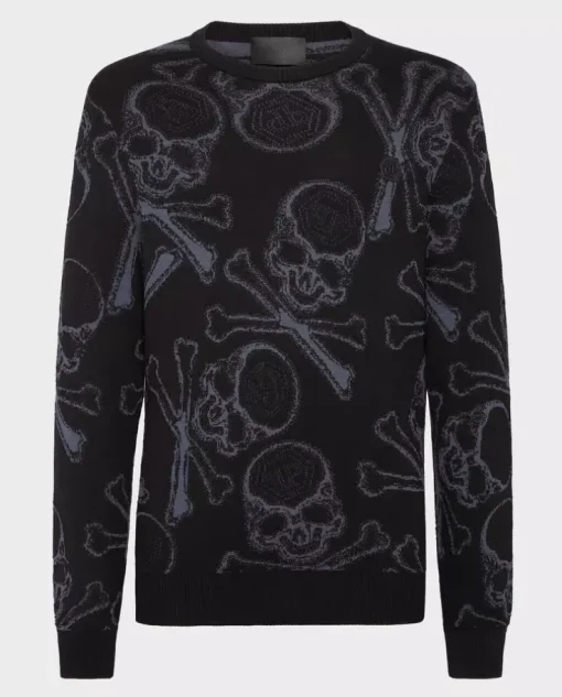 Czarny sweter Skull&Bones