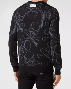 Czarny sweter Skull&Bones