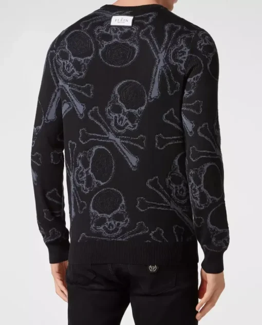Czarny sweter Skull&Bones
