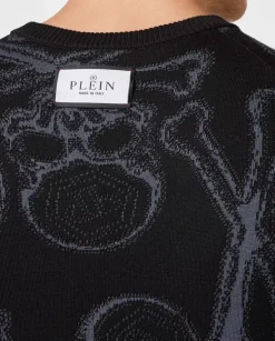 Czarny sweter Skull&Bones