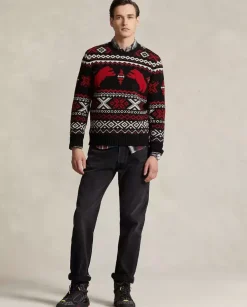 Czarny sweter z misiami