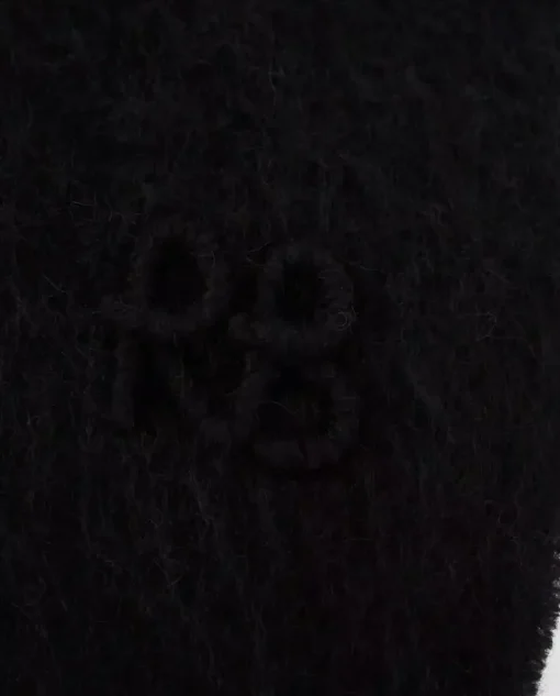 Czarny szalik z logo max