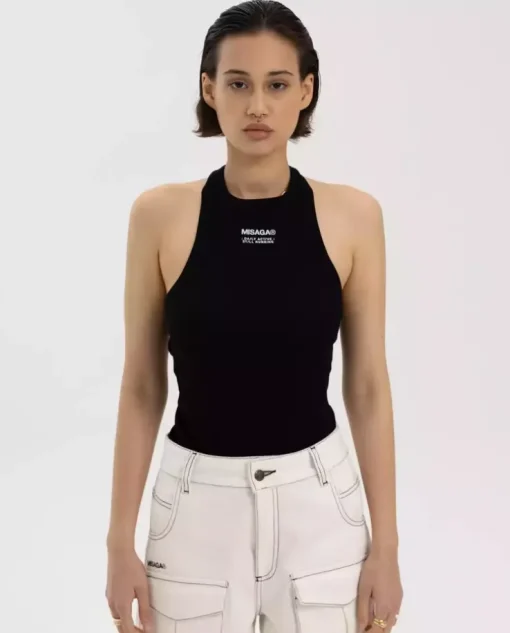 Czarny tank top