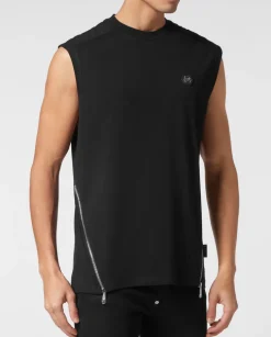 Czarny tank top