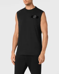 Czarny tank top