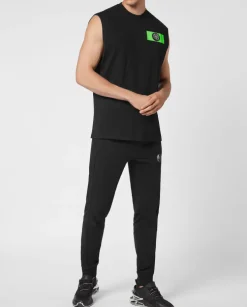 Czarny tank top