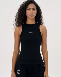 Czarny tank top Core Rib