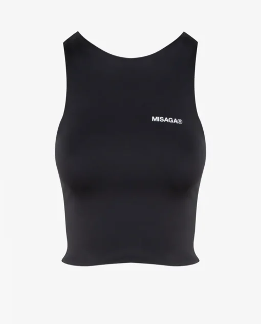 Czarny tank top Raven