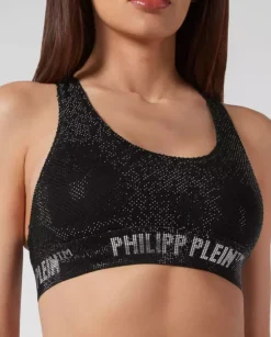 Czarny top Bra Stones