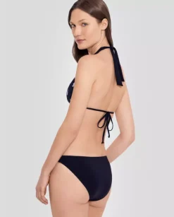 Czarny top od bikini z logo