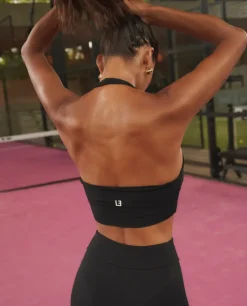 Czarny top sportowy Leisure Halter