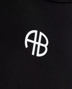 Czarny top z logo