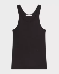 Czarny top z logo