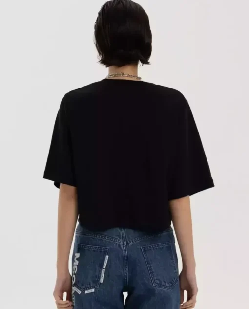 Czarny t-shirt Another Crop