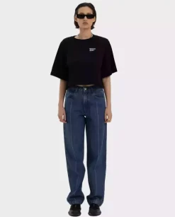 Czarny t-shirt Another Crop