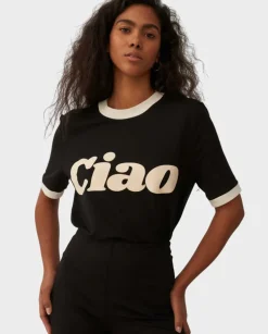 Czarny t-shirt Ciao