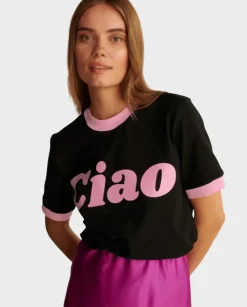 Czarny t-shirt Ciao Disco Light
