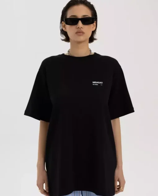 Czarny t-shirt Daily Relaxed