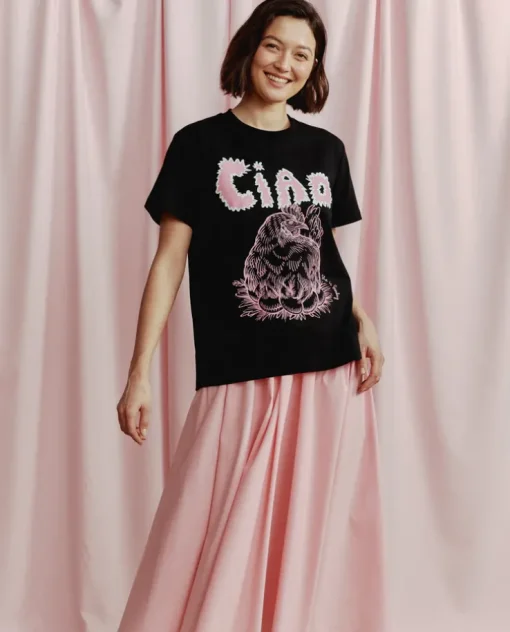 Czarny t-shirt Pollo