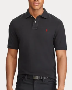 Czarny t-shirt polo Classic Fit