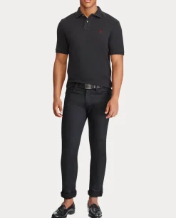 Czarny t-shirt polo Classic Fit