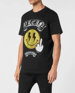 Czarny t-shirt Smile