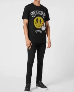 Czarny t-shirt Smile