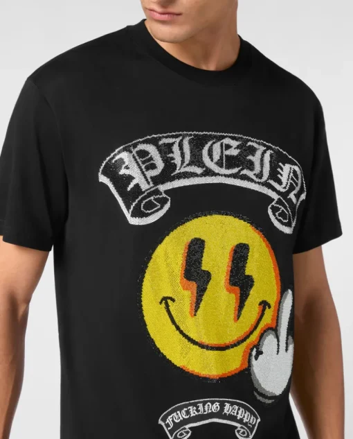 Czarny t-shirt Smile