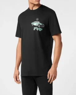 Czarny t-shirt z bawełny