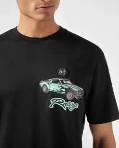 Czarny t-shirt z bawełny