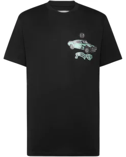 Czarny t-shirt z bawełny