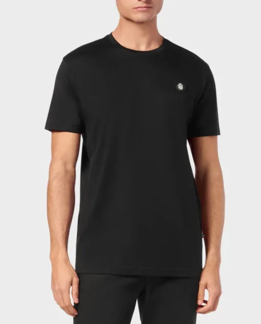 Czarny t-shirt z bawełny