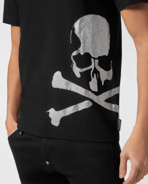 Czarny t-shirt z czaszką
