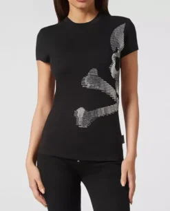 Czarny t-shirt z czaszką Skull & Bones