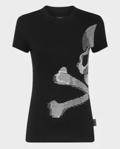 Czarny t-shirt z czaszką Skull & Bones