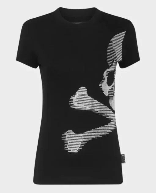 Czarny t-shirt z czaszką Skull & Bones